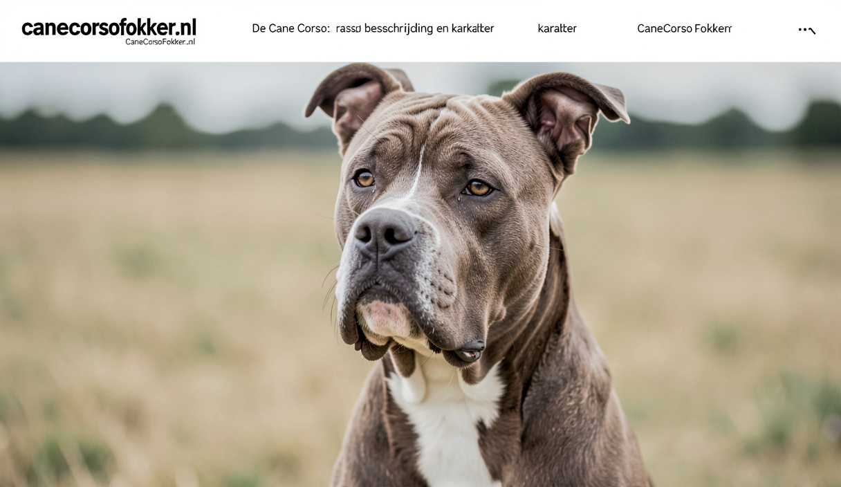 Hoofd en uitdrukking : De Cane Corso: rasbeschrijving en karakter